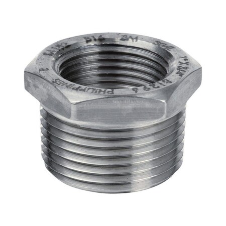 Tool Time 0.75 in. MPT x 0.38 in. Dia. FPT Stainless Steel Hex Bushing TO3324513
